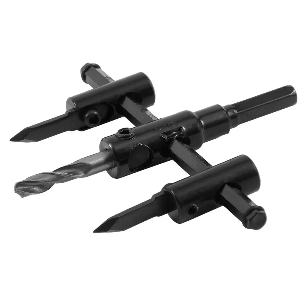Metal Alloy Steel Wood Circle saw Hole Saw Drill Bit Cutter Kit drill bit adjustable hole saw  circle cutter wood wood drill _W