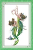 The mermaid cross stitch kit aida 14ct 11ct count printed canvas stitches embroidery DIY handmade needlework ► Photo 3/5