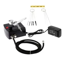 Двойное действие Аэрограф компрессор комплект аэрограф краска пистолет Пескоструйный пистолет для художественной модели автомобиля тату комплект инструментов для маникюра