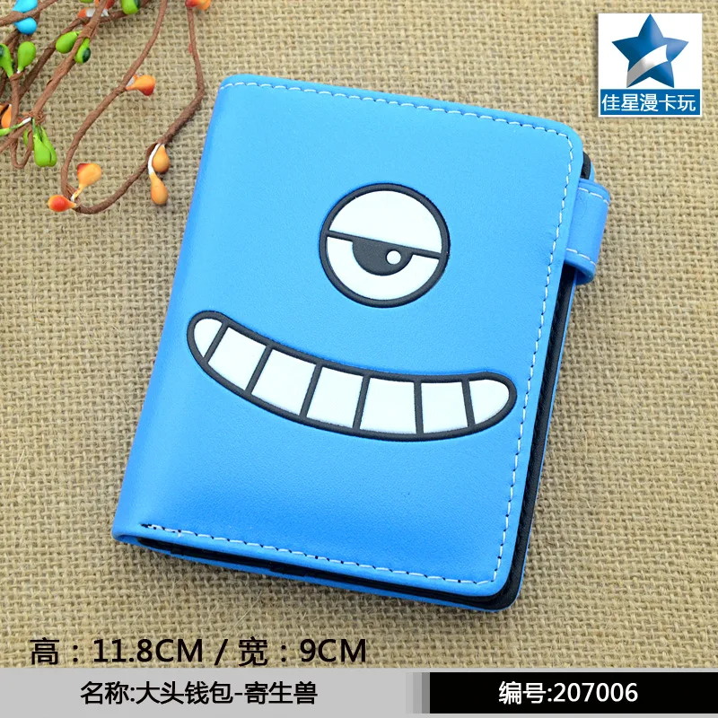 

Anime Kiseiju Simple Blue PU Purse/Penny Wallet with Button Type C