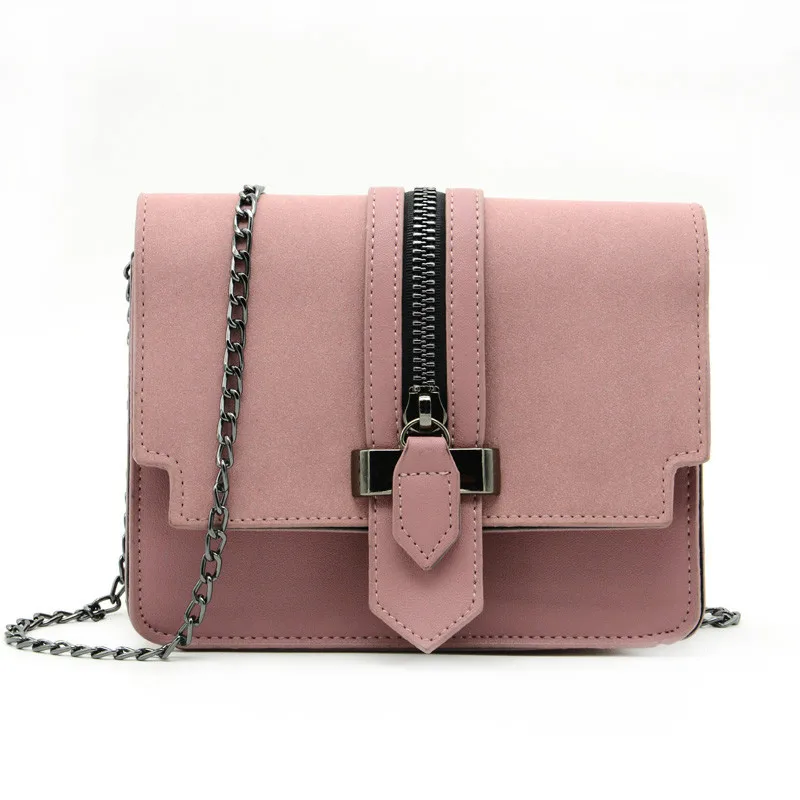 

2019 Fashion Matte PU Messenger Bag Leather Women Bags High Quality Handbags Designer Shoulder Bag Small Chain Crossbody Bag