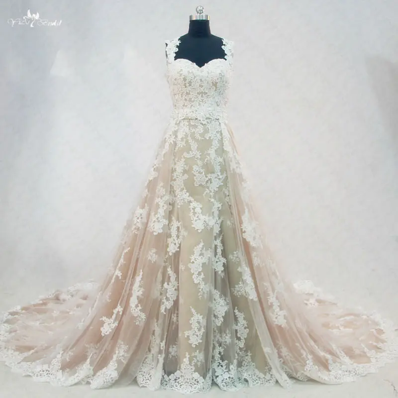 Rsw1017 abiti да sposa Съемная юбка 2 шт. Свадебные платья свадебное платье 2016