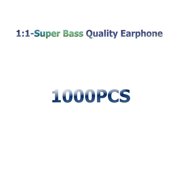 100 шт./лот Best качество наушники-вкладыши Наушники с Микрофоном Объем Управление для наушники Apple Iphone 4 5 6 5S/ 6S телефонах Android - Цвет: 1000 pcs earphone