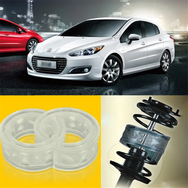 2pcs Super Power Front Shock Absorber Coil Spring Cushion Buffer For Peugeot 308spring cushion