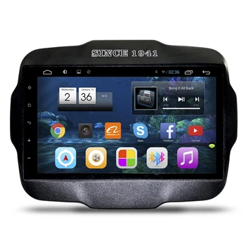 

9" Android Sat Nav Head Unit Car Multimedia Stereo Radio Audio DVD GPS Navigation for Jeep Renegade 2015 2016 2017 2018