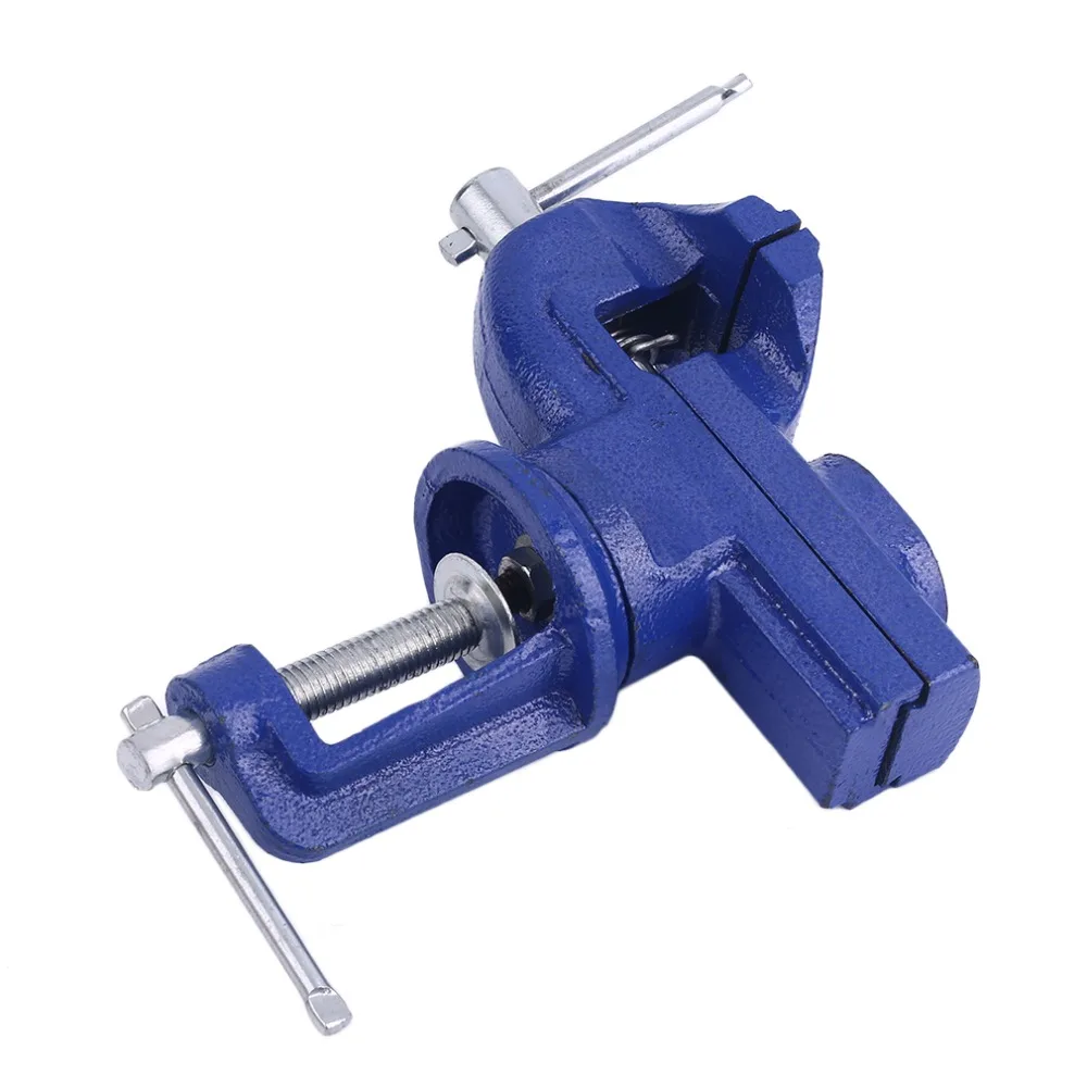 

(Ship From DE)Professional Table Bench Vice Swivel Base Rotate 360 Degree Anvil With 60mm Jaw Work Bench Clamp Tool Device