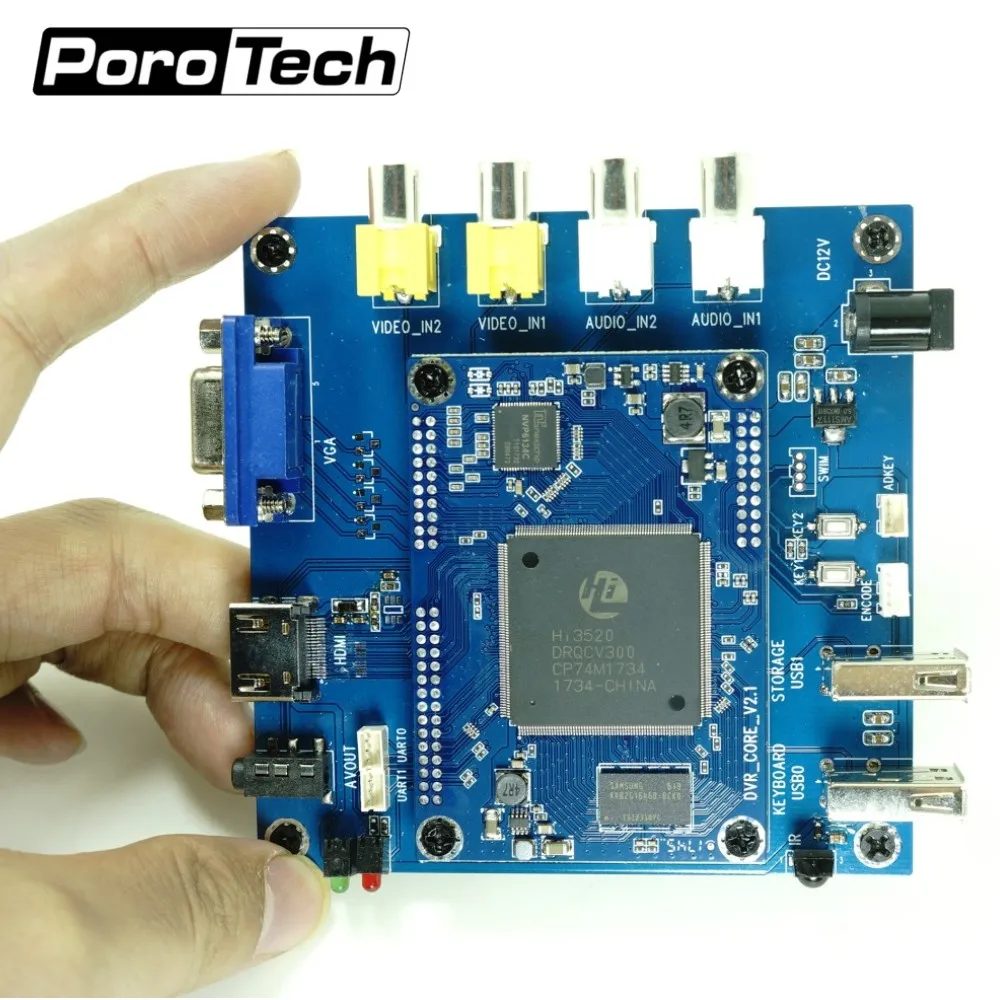 Professional Core Board for Pipeline Inspection System Recording with Video Audio record/analog CVBS/ AHD 1080P/720P video input