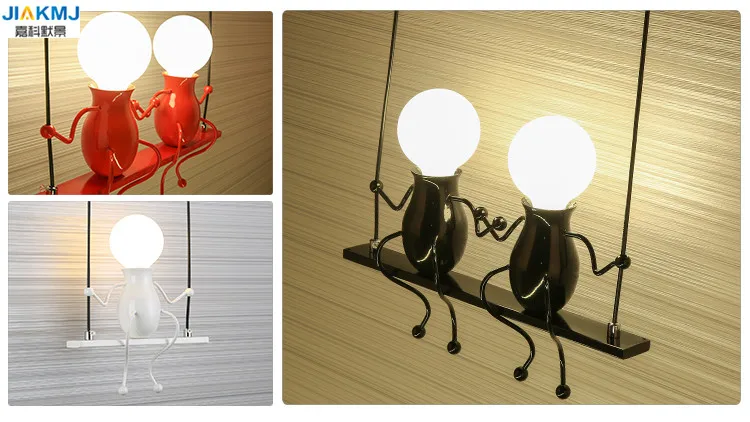 E27 Creative Iron Robot Shape Small Man Cartoon Doll Wall Mounted Lamp Sconce Lamp For Kids/Child Bedroom Corridor Living RoomE27 Modern LED Wall Lamp Creative Mounted Iron Sconce Wall Light for Bedroom Corridor Wall Light Wall mounted lampara pared wall sconces for living room