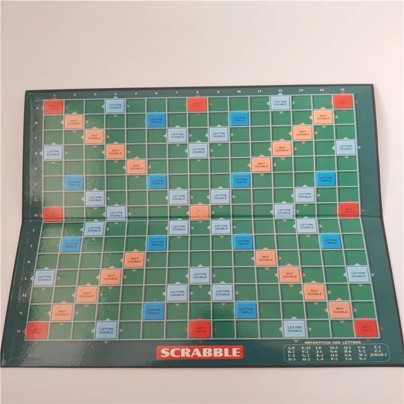 4 Languages Quality Scrabble Games English French Spanish Russian Spelling Learning Puzzles Kids Table Jigsaw