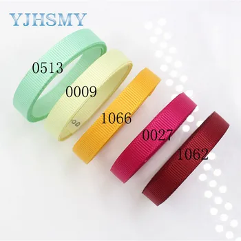 

YJHSMY J-18515-L10MM,10 mm 10 yards Solid Color Ribbons Thermal transfer Printed grosgrain Wedding Accessories DIY material