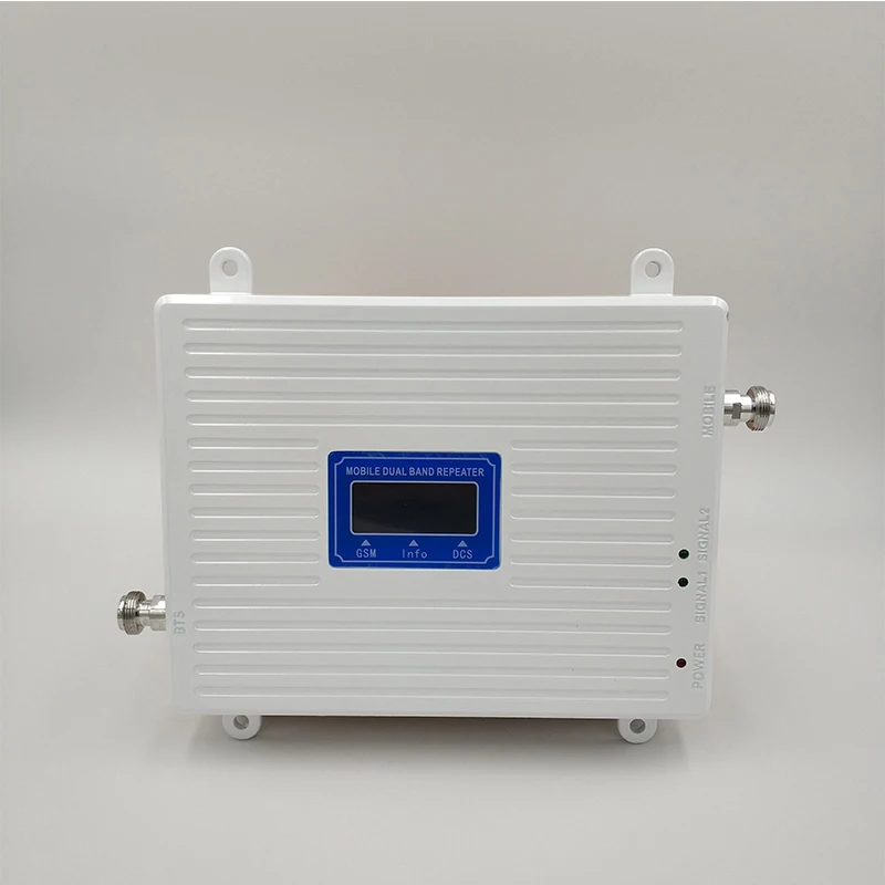 70dB Gain Dual Band Booster LCD Display 2G GSM 900 mhz+4G LTE DCS 1800 mhz Band 3 Cellular Cellphone Signal Repeater Amplifier
