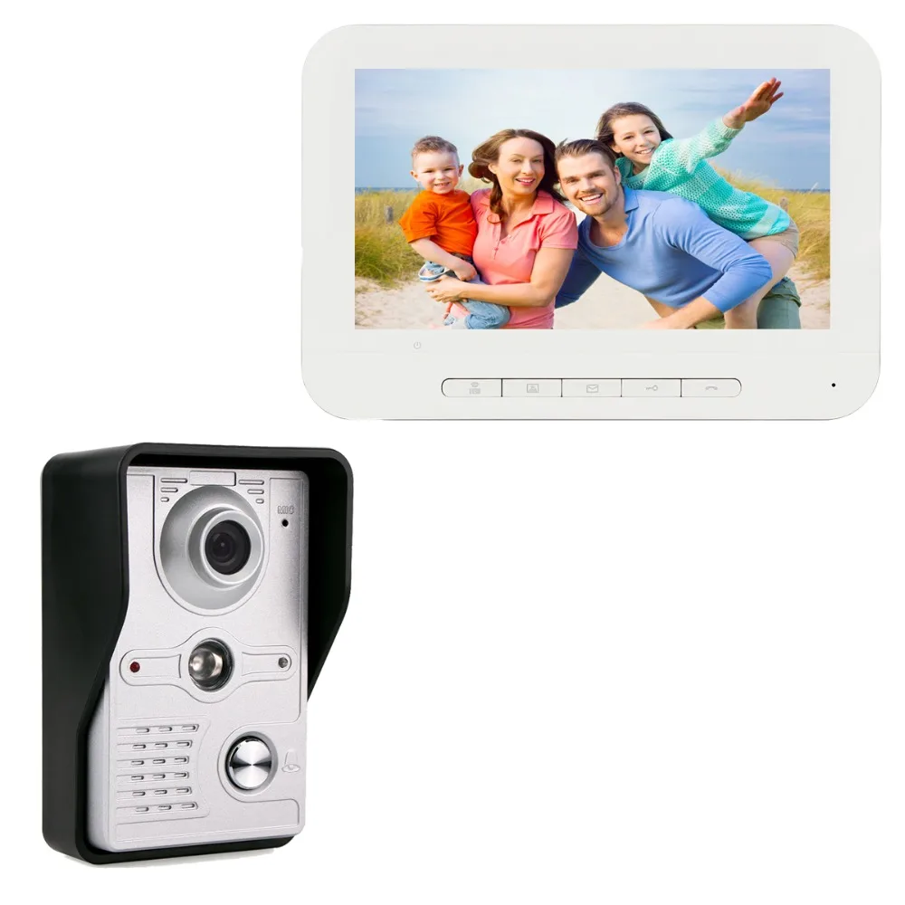 

7" Color TFT LCD Screen Video Door Phone Dual-way Video Intercom Doorbell Camera Night Vision F3368B