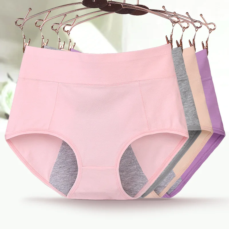New High waist panties Menstrual Underwear Women Side Leakage Proof