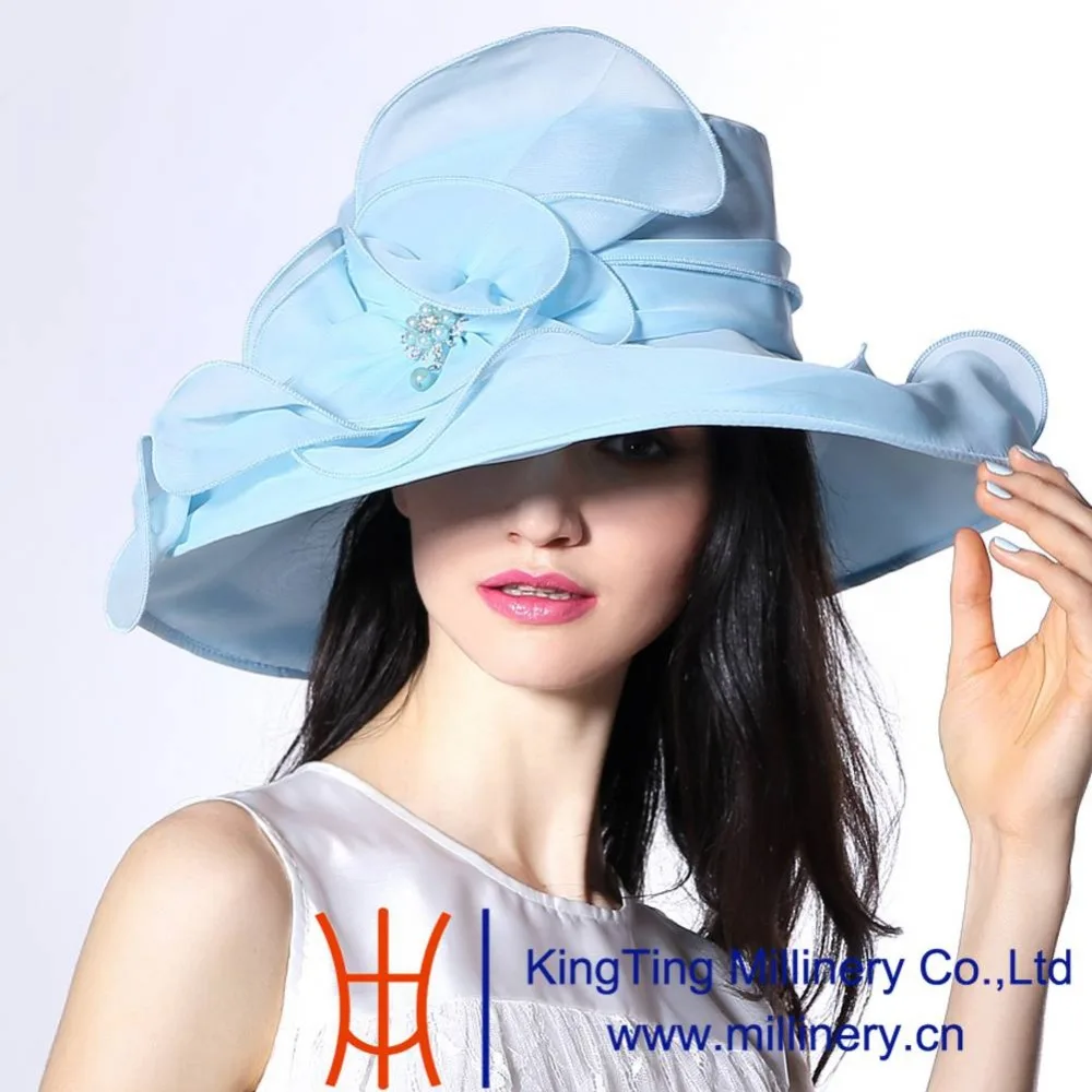pale blue occasion hats