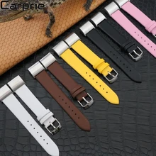 Новая лучшая цена! Классический Кожаный браслет с металлическими разъемами для Charge 2 Прямая jul22