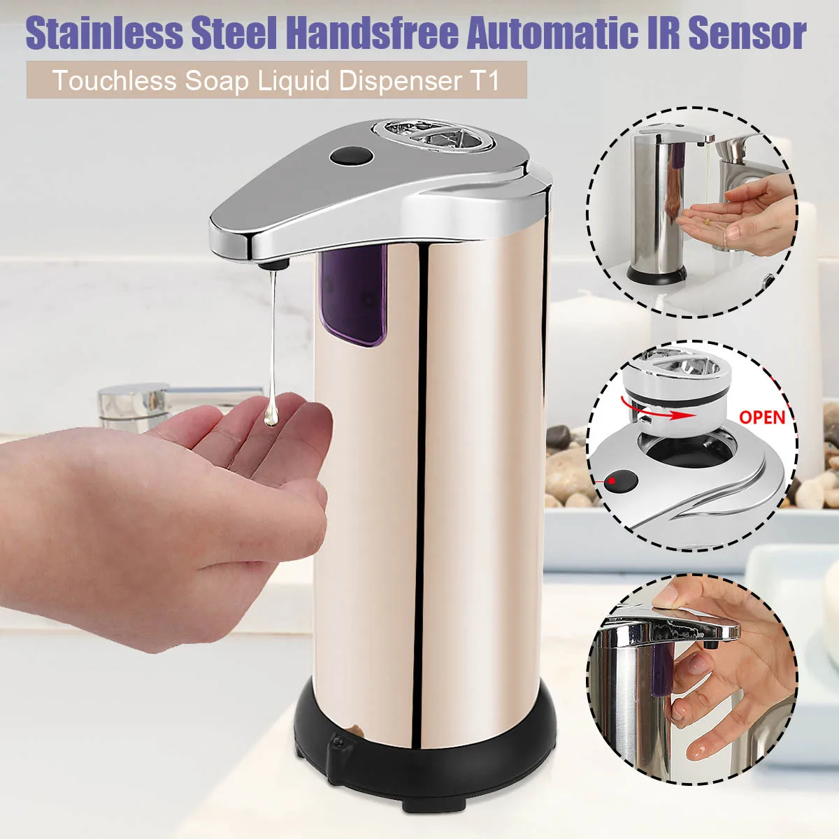 how to open soap dispenser pump