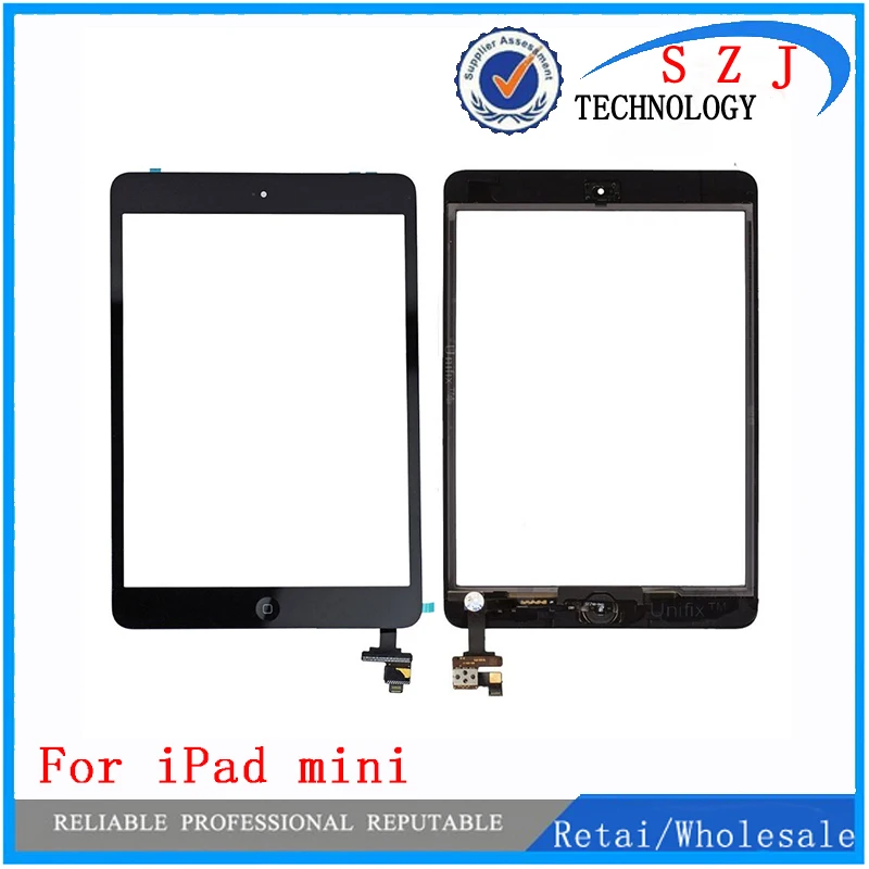 

New 7.85'' inch Digitizer Touch Screen with IC Connector & HOME FLEX Assembly for iPad mini White and Black free shipping