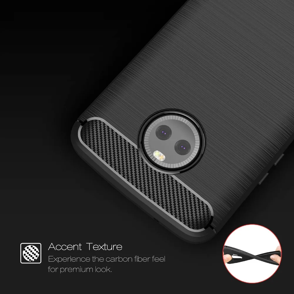Чехол из углеродного волокна 5 2 дюйма для Moto C чехол Motorola Plus двойная задняя крышка