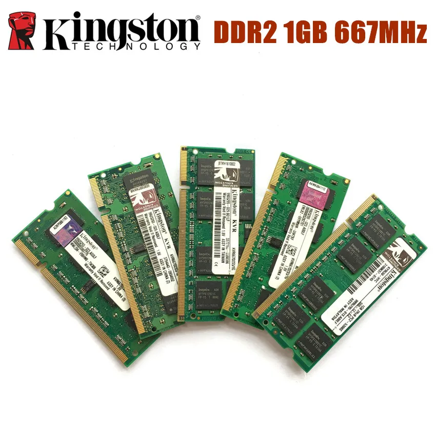 Kingston 2 Гб(2 шт x1гб) 667 МГц SODIMM DDR2 память для ноутбука 1 ГБ 667 МГц модуль для ноутбука SODIMM ram