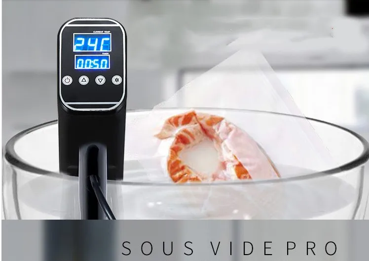 Медленный Sous Vide плита для готовки 1000 Вт Мощный погружной циркулятор-ЖК-дисплей Сушилка для ногтей Нержавеющая сталь