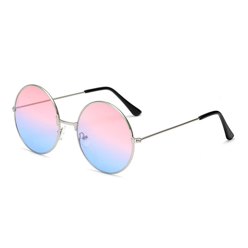 Gafas de sol circulares de metal para mujer, lentes de sol femeninas de de marca, estilo Retro marino, con personalidad roja, espejo de Príncipe UV400|Gafas de sol para mujer| -