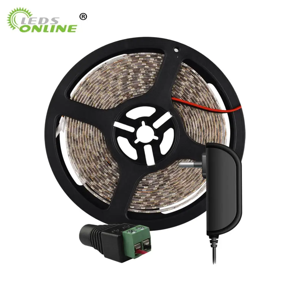 

led Flexible Strip with driver SMD3528 300leds 5M DC12V tape cabinet Light non-waterproof novelty households easter decoration