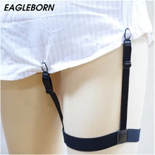 Мужская рубашка в стиле панк, подвязки, подтяжки для рубашек джентльмена, эластичная Мужская рубашка, подтяжки, подтяжки для деловой работы