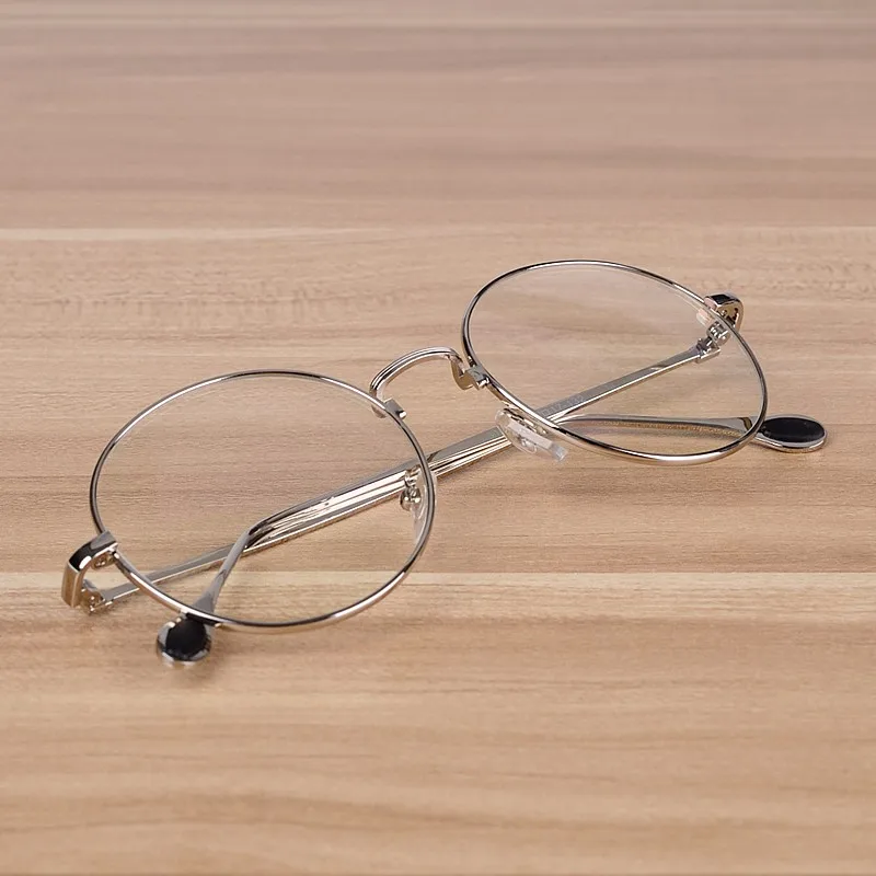 NOSSA бренд Винтаж круглые очки ретро Для женщин Близорукость оправы Для мужчин рецепт Медь очки в оправе