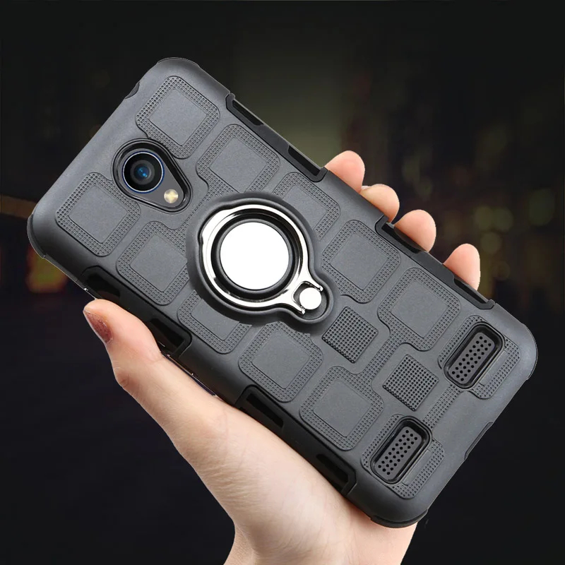 

Luxury Shockproof Metal Bracket Ring mobile Case Capa For ZTE Blade L7 5.0"Car Magnet Cover For ZTE Blade L7 Holder Etui Fundas