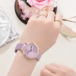 Montre Femme для женщин модные роскошные Досуг набор шнека кожа Нержавеющая сталь кварцевые часы Баян коль Saati Reloj Mujer