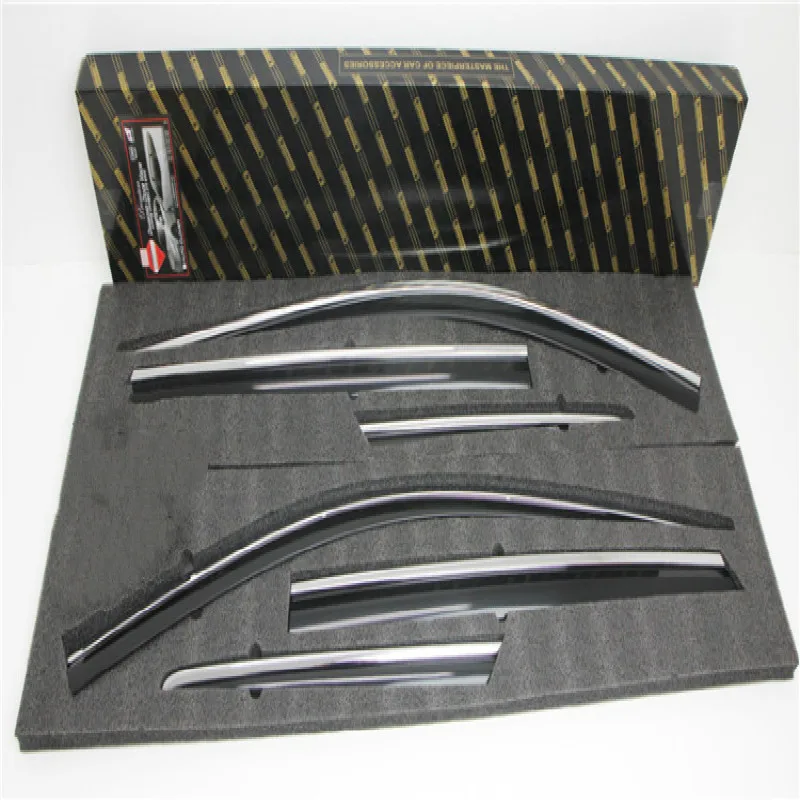 

6pcs/set Rain Gear Eyebrows bright Sunshine Rain Block For 2013 2015 2017 All New Santafe