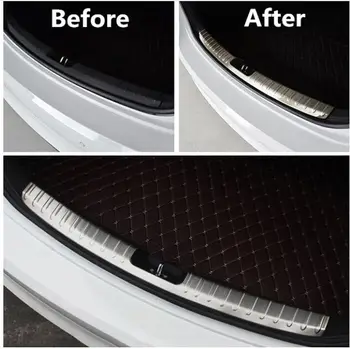 

HOT FOR Hyundai Elantra 2016 2017 AVANTE INNER REAR BUMPER PANEL PROTECTOR TRUNK BOOT DECK CARGO SILL COVER PLATE THRESHOLD