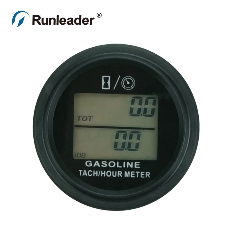 

SNAP IN LCD Digital Tach Hour Meter Tachometer Hourmeter Gauge Gas Engine ATV Snowmobile MARINE lawn mower Boat