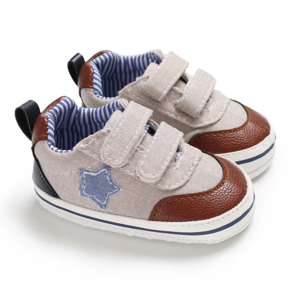 

Baby Boy Breathable Star Print Anti-Slip Shoes Sneakers Soft Soled Walking Shoes First Walkers 0-18M
