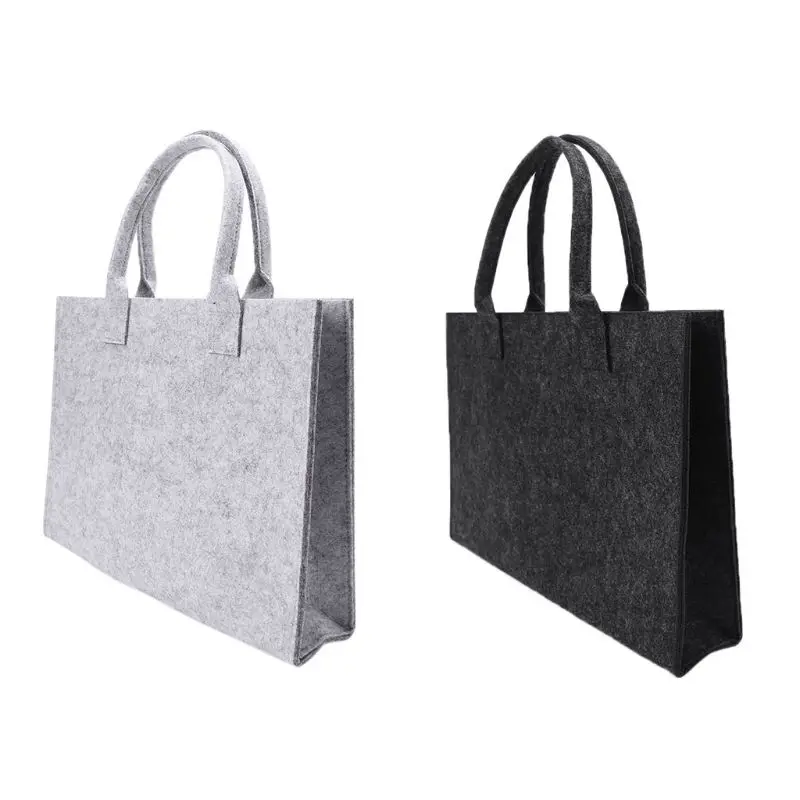

38x6x27cm Portable Felt Fashion Handbag Purse Handbag Large Capacity Organizer Shoulder Bag