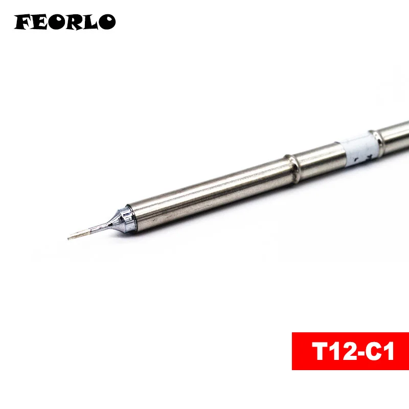 Feorlo 4 шт. T12-C4 T12-BC1 T12-C1 T12-D12 жало паяльника T12 серии для Hakko FX-950/FX-951