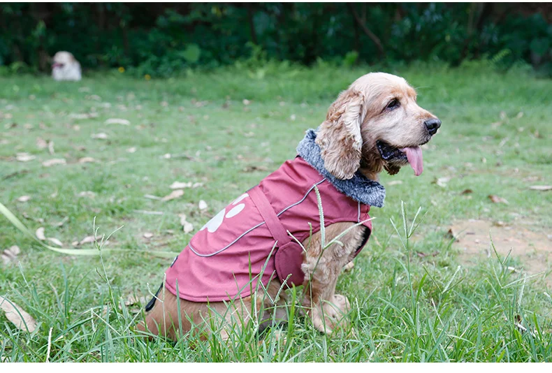 Славная куртка для собак KEK Водонепроницаемая зимняя/весенняя одежда для собаки регулируемая Светоотражающая спортивная куртка для собак средних и больших животных