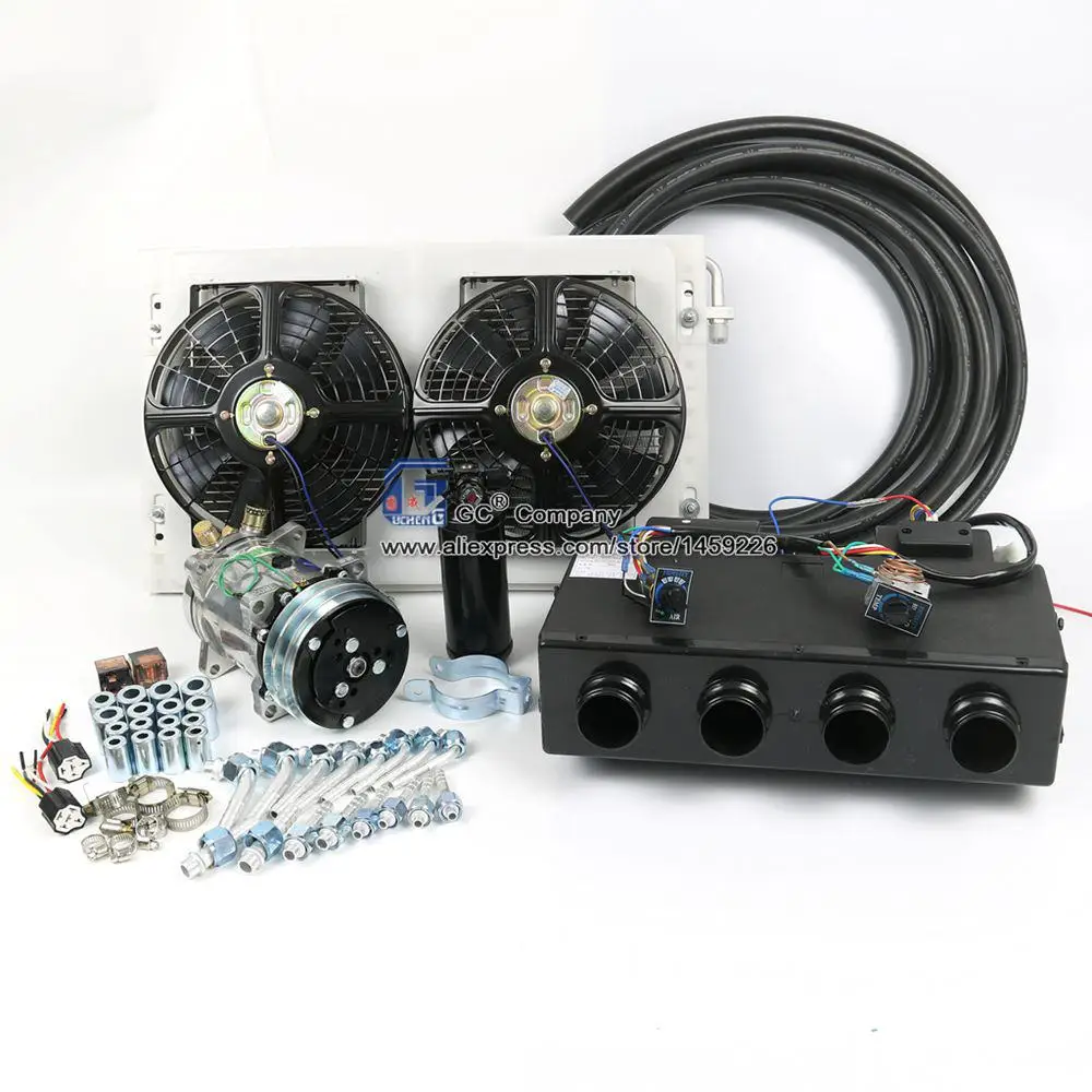 Buy 12V 24V A/C Air Conditioner Evaporator Radiator