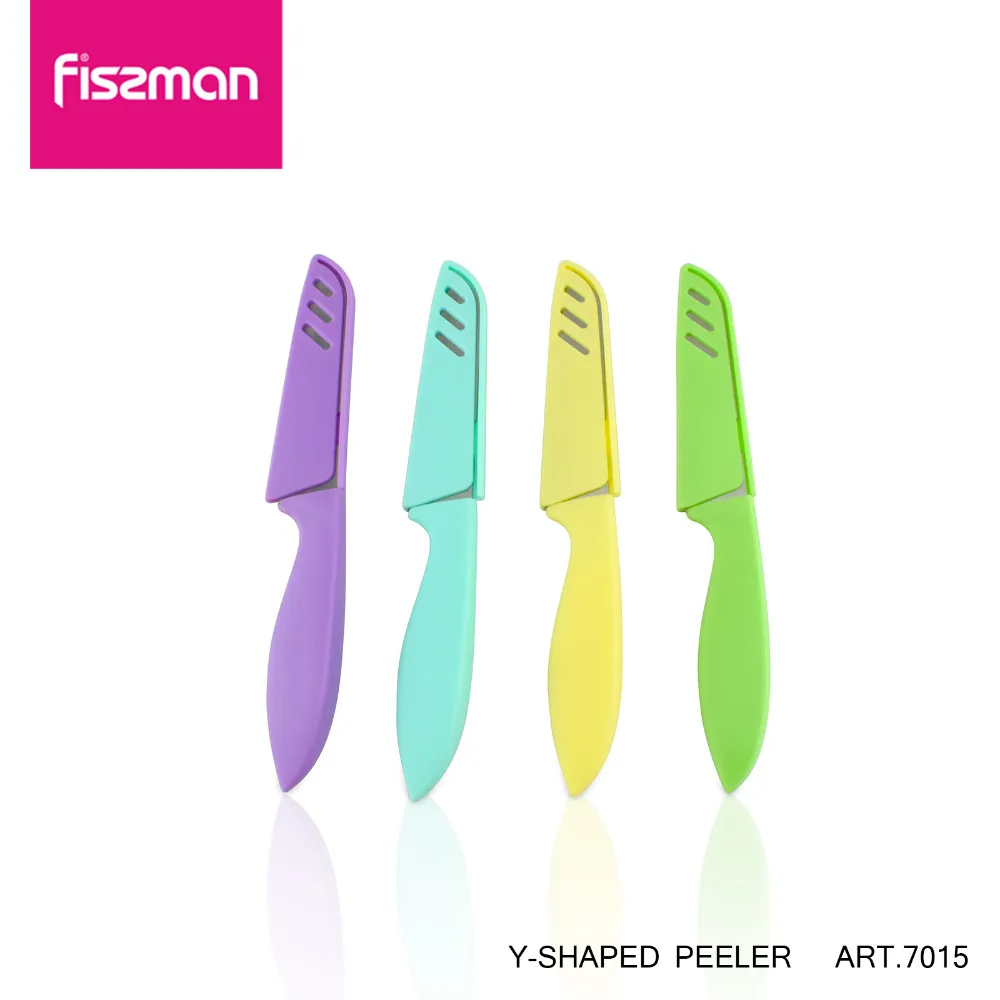 

Fissman Colorful Stainless Steel 4inch Paring Knife with Sheath-2pcs