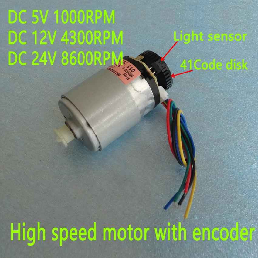 Micro Motore 5v 1000 Giri Min Nuovo Motore Ad Alta Velocita Con Encoder Dc 12v 4300 Giri Min 24v 8600 Giri Min Micro Motor 5v Motor With Encodermicro Motor Aliexpress