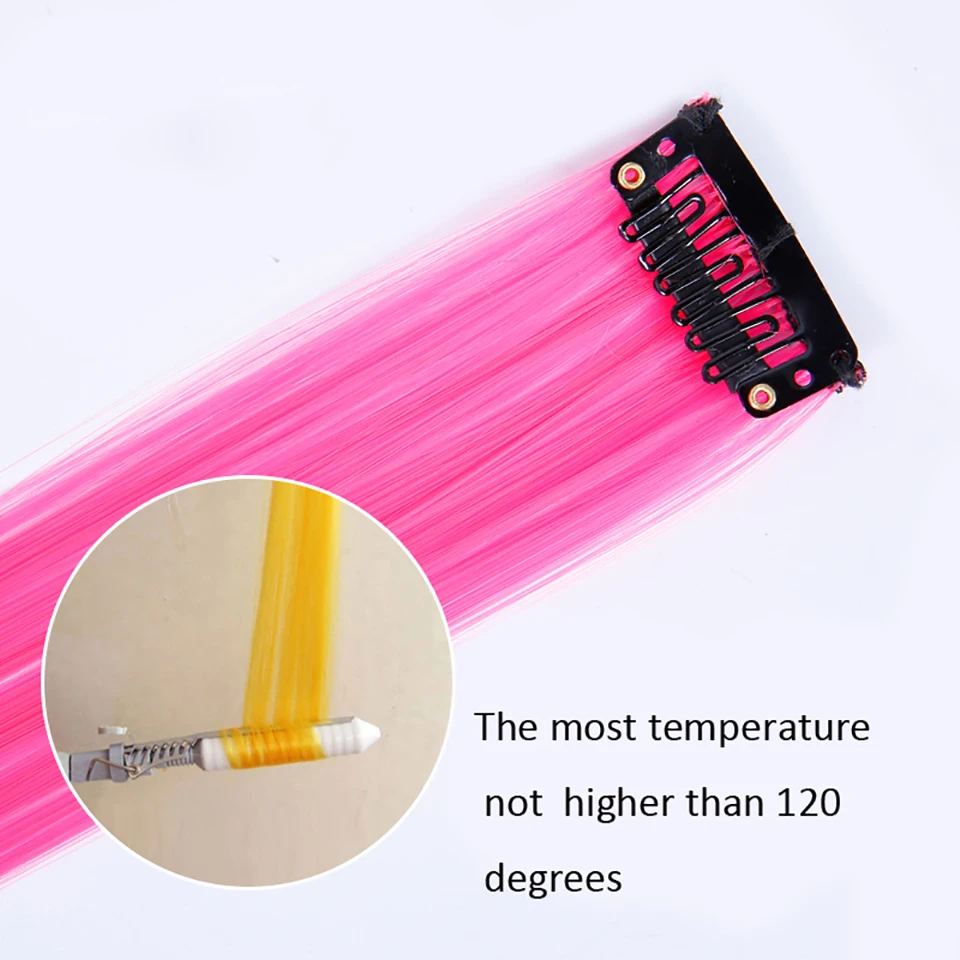 DIFEI Long Synthetic Hair 1 Clip-in one piece Single Piece Pure Color High Temperature Fiber Hair Extensions DIFEI Long Synthetic Hair 1 Clip-in one piece Single Piece Pure Color High Temperature Fiber Hair Extensions