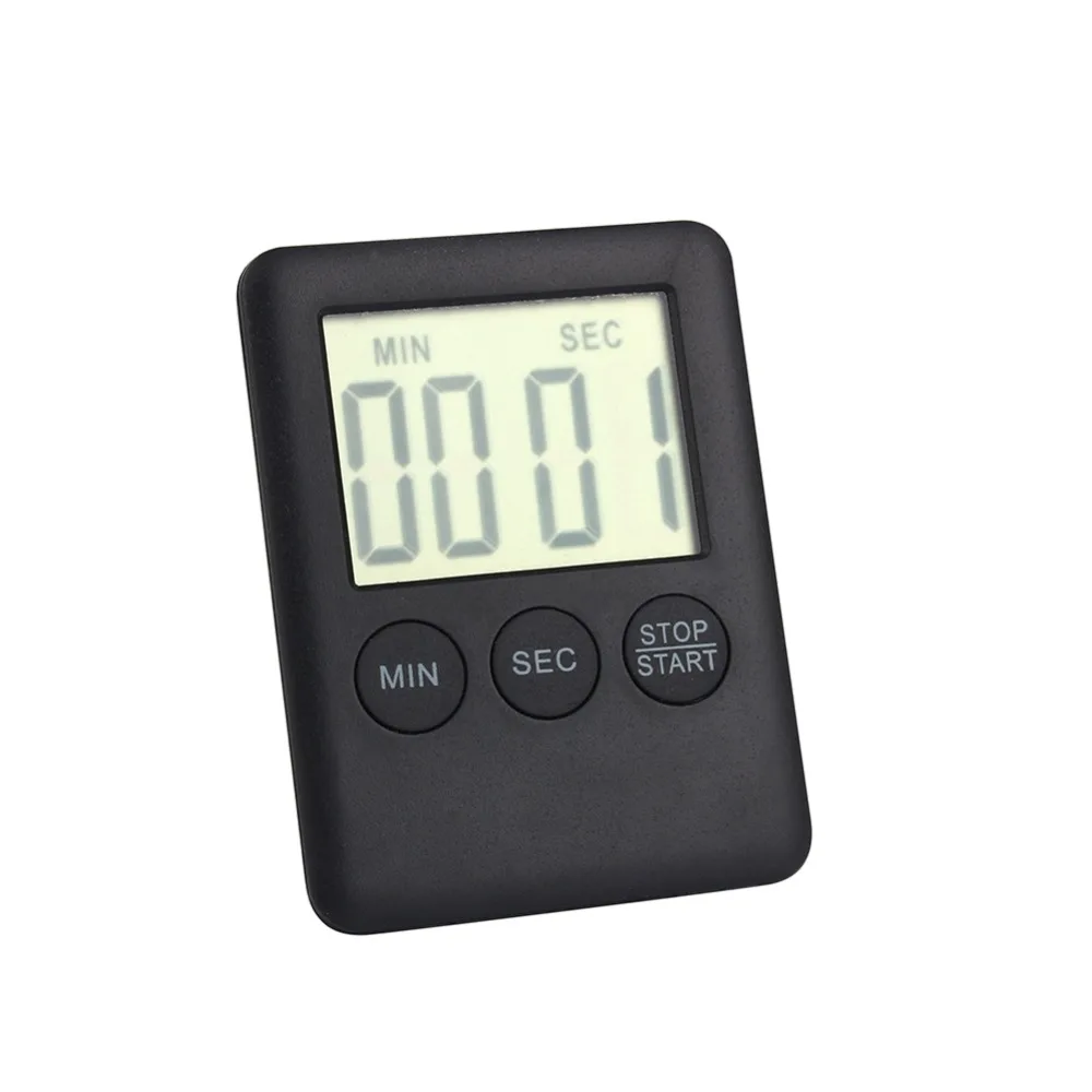 

W 2 Colors Square Large LCD Digital Kitchen Timer Cooking Timer Alarm with Magnet