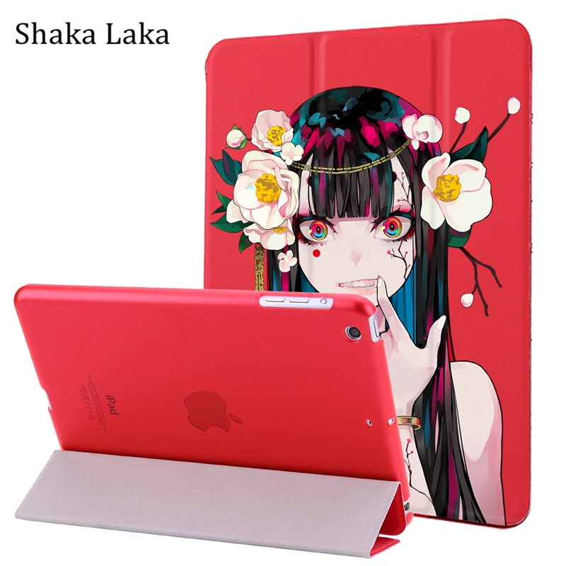 

Girl Print Tablet Case Cover for Apple iPad Pro 9.7" 10.5" 11" PU Leather Tablet Folding Folio Case Auto Wake / Sleep