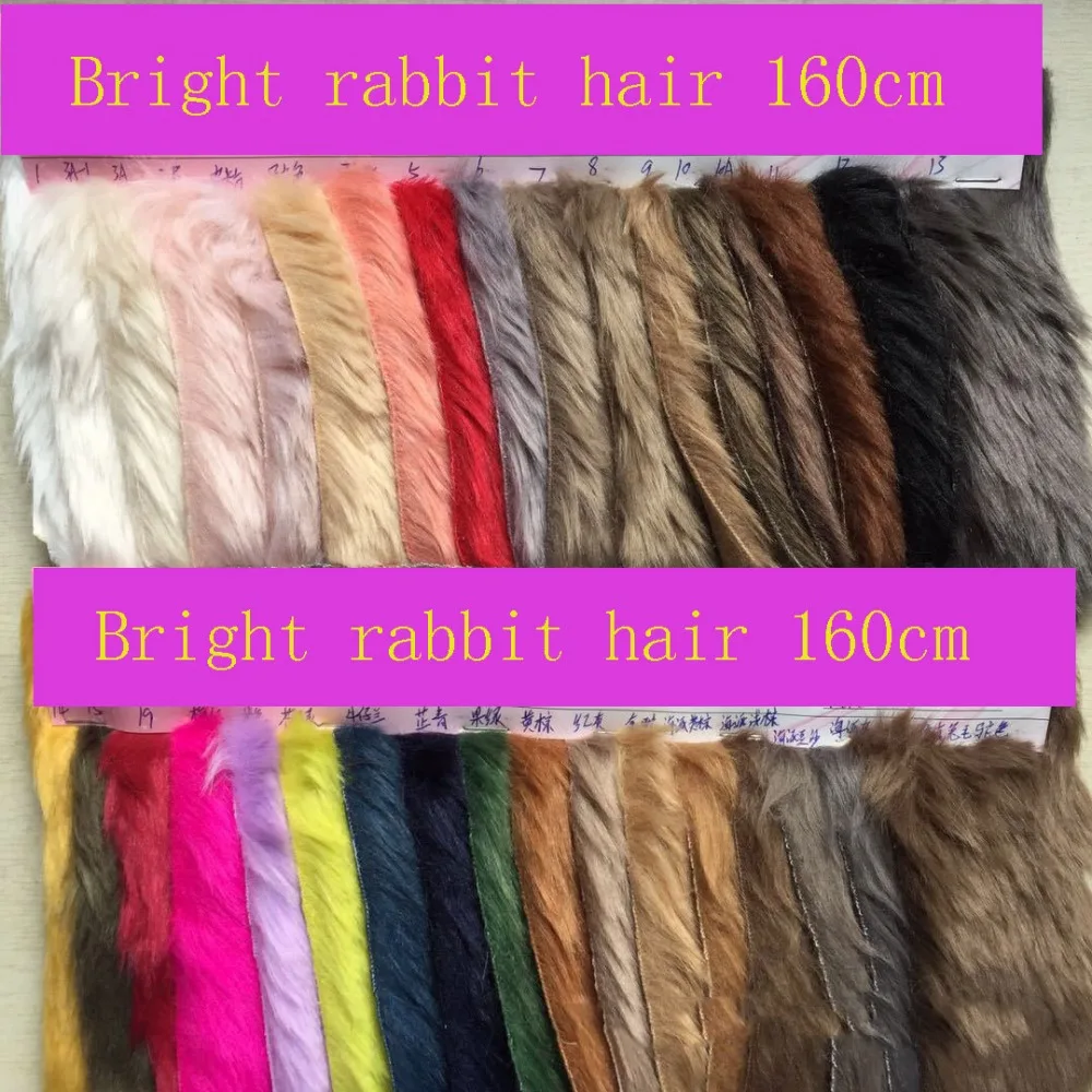 

Faux fur simulation bright rabbit fur height 20MM plush fur fabric