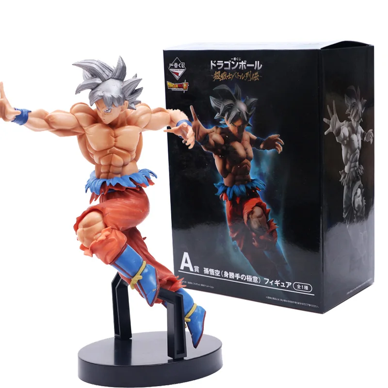 21 см экшн фигурка Dragon Ball SUPER Ichiban Kuji A Son Goku Ultra Instinct фигурка ПВХ Сон Гоку Фигурки Коллекционная модель игрушки