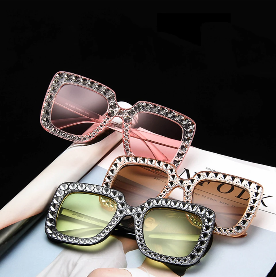 jumlai Large Frame Sunglasses Women Luxury ManWomen Sun Glasses Classic Vintage Outdoor Shopping Oculos De Sol (1)