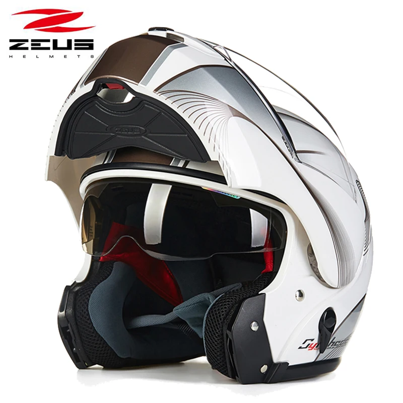 

Motorcycle Helmet Open Face Filp Up ABS Safety Combination Motorbike Four Seasons ZS-3000A Capacete Da Motocicleta
