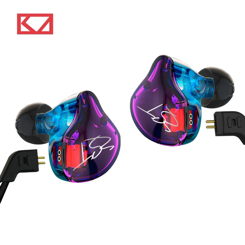 KZ ZST 1BA+1DD Hybrid In Ear Earphone HIFI DJ Monito Running Sport Earphones Earplug Headset Earbud KZ ZS6 / ES4 KZ ZS10 KZ AS10