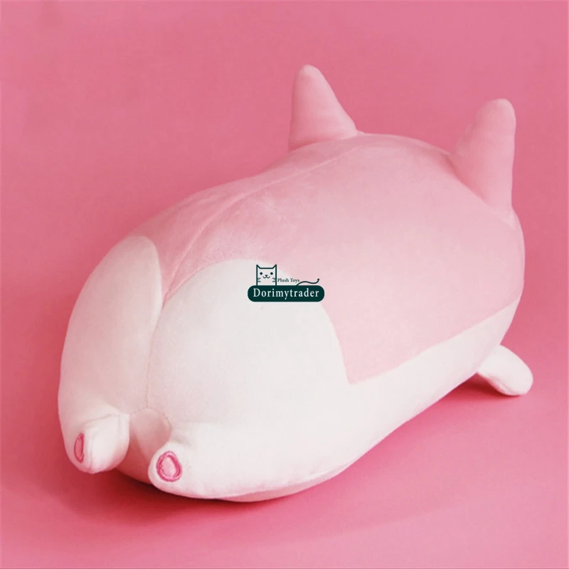 Dorimytrader Pop 60cm Big Anime Corgi Butt Plush Toys Cartoon Stuffed Soft Animals Dog Corgi with Fat Arse 24inches DY61646 (12)
