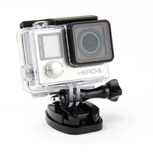 SnowHu for Gopro Accessories CNC Aluminum Flat Surface Mount With Tripod Cam Adapter For GoPro Hero 5 4 3+ 2 For SJCAM GP144A